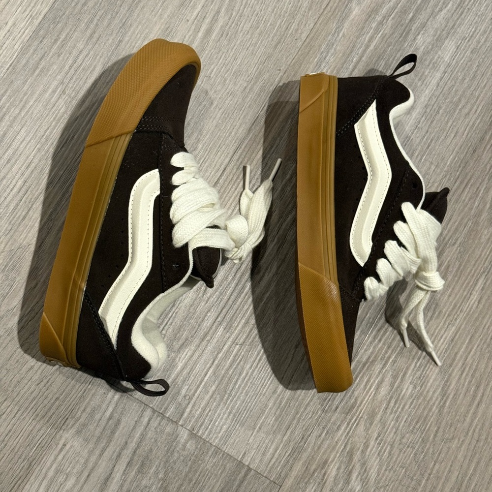Vans Khu Skool Kids Sneakers Black and White